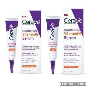 *Set of 2* CeraVe Vitamin C Skin Renewing Serum 1oz each